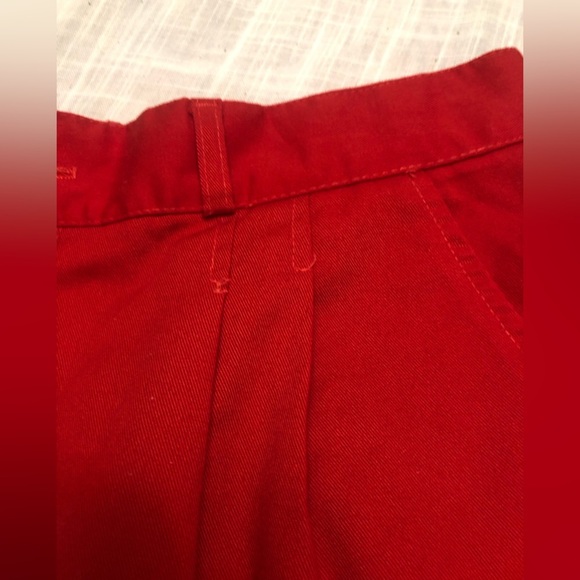 Vintage Samantha High Rise Red Pleated Shorts 80s - Picture 7 of 10